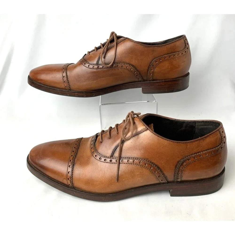 Cole Haan Grand OS Wingtip Oxford Dress Shoes Mens 11M Brown